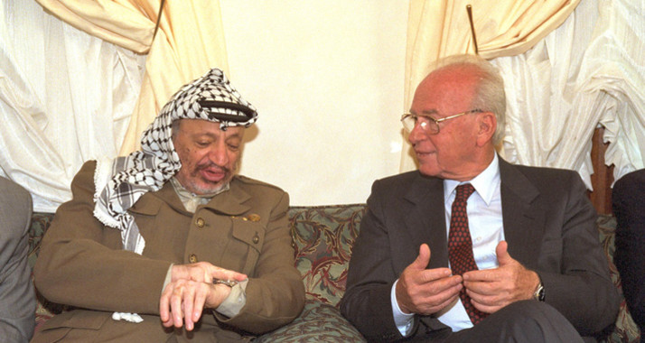 Arafat und Rabin